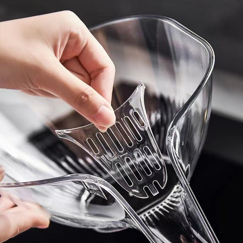 Drain basket multifunctional household sink kitchen fruit drain bowl net celebrity creative fruit plate new style vegetable washing basin
