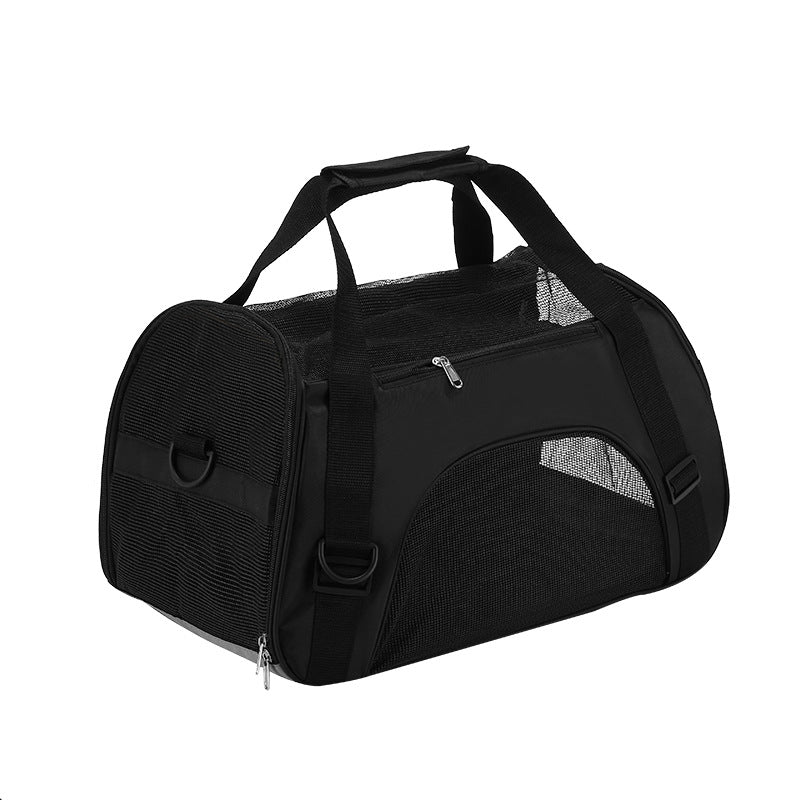 Cross-border supply pet bag portable pet backpack dog bag crossbody folding bag one piece delivery