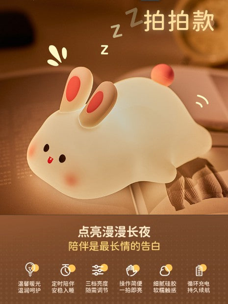 Cross-border pat lamp silicone night light bedside high-end atmosphere lamp sleep lamp baby feeding eye protection lamp table lamp