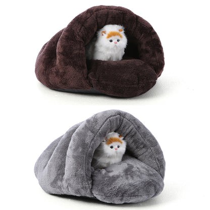 Pet supplies wholesale autumn and winter warm cat bed dog bed exquisite pet bed mat hamster bed