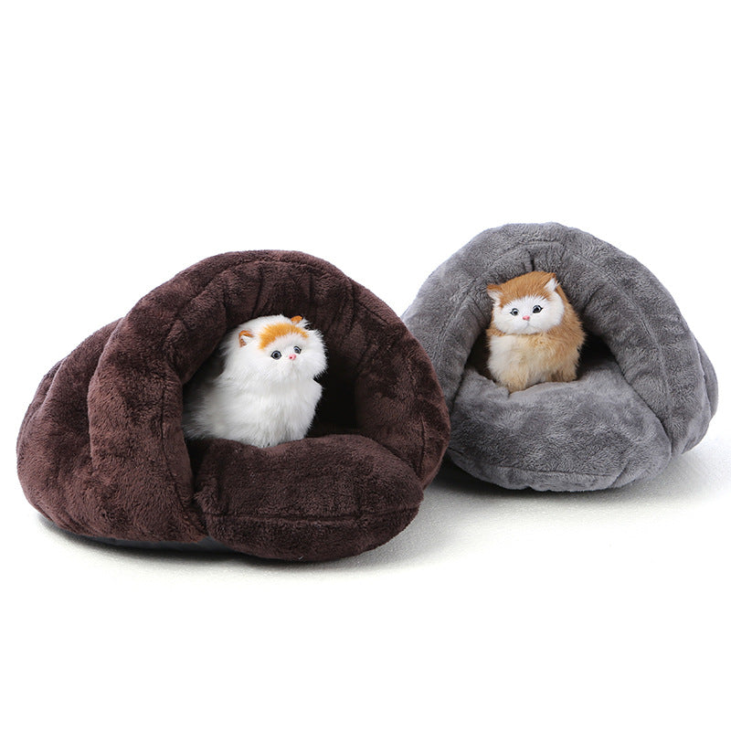 Pet supplies wholesale autumn and winter warm cat bed dog bed exquisite pet bed mat hamster bed