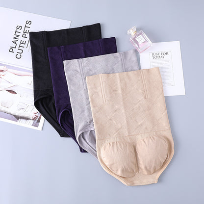 Cross-border seamless high waist tummy control pants bottoming body shaping underwear body beauty buttocks underwear waist protection body shaping postpartum body shaping pants