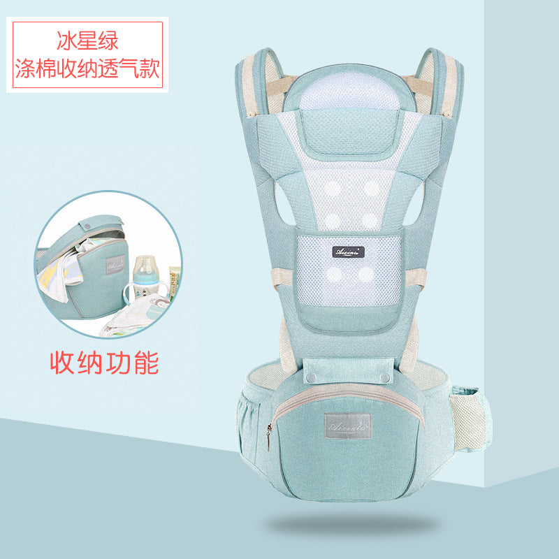 Factory direct sale baby sling waist stool can store baby waist stool holding type front and rear dual-use outing baby artifact