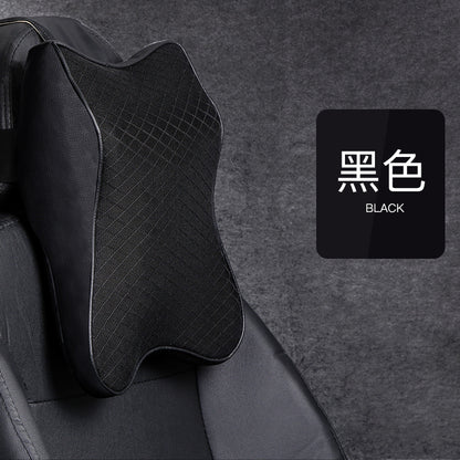 Car headrest neck pillow car pillow four seasons universal car memory foam headrest car cushion waist support supplies