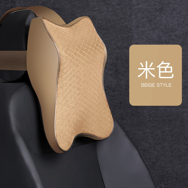 Car headrest neck pillow car pillow four seasons universal car memory foam headrest car cushion waist support supplies