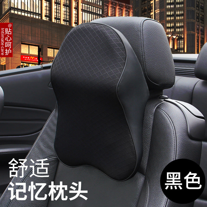 Car headrest neck pillow car pillow four seasons universal car memory foam headrest car cushion waist support supplies