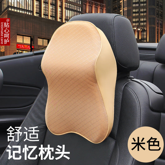 Car headrest neck pillow car pillow four seasons universal car memory foam headrest car cushion waist support supplies