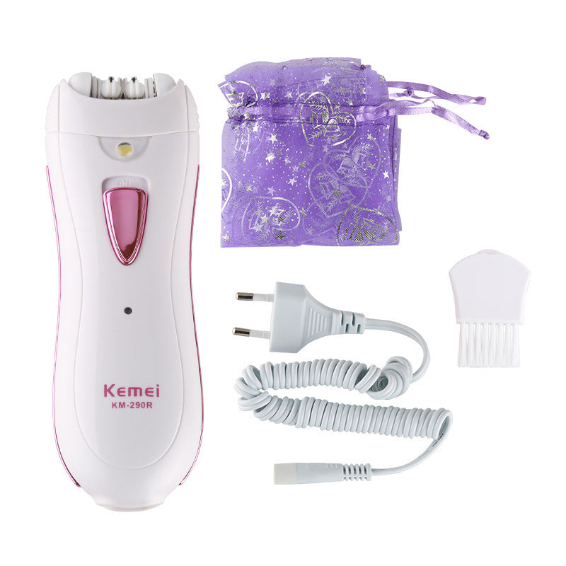 Kemei ladies hair remover KM-290R portable electric underarm hair removal instrument beauty device shaver