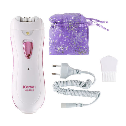 Kemei ladies hair remover KM-290R portable electric underarm hair removal instrument beauty device shaver