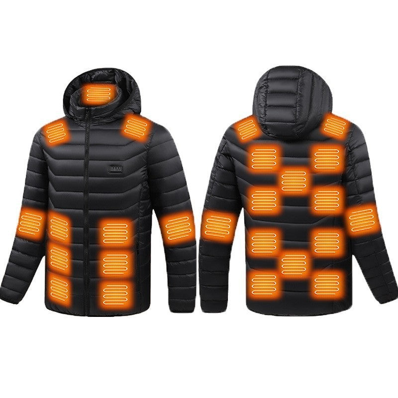 New hot-selling cross-border winter heating cotton clothes, smart constant temperature cold-proof electric heating clothes, USB heating cotton clothes