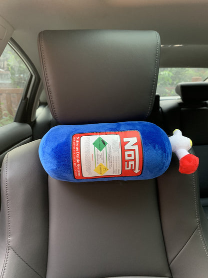 Cross-border hot selling NOS headrest car accessories headrest pillow waist cushion NOS nitrogen bottle modified pillow universal