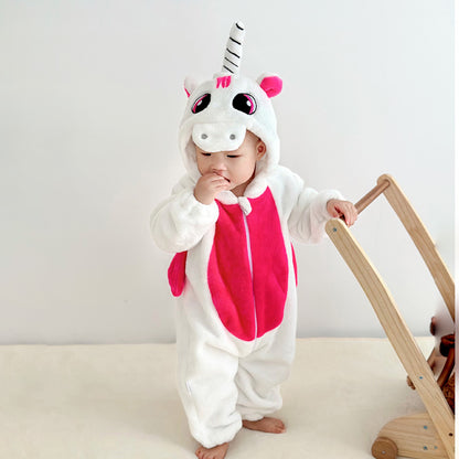 Baby jumpsuit spring and autumn baby clothes type a outer wear crawling clothes newborn baby jumpsuit shape animal children pajamas