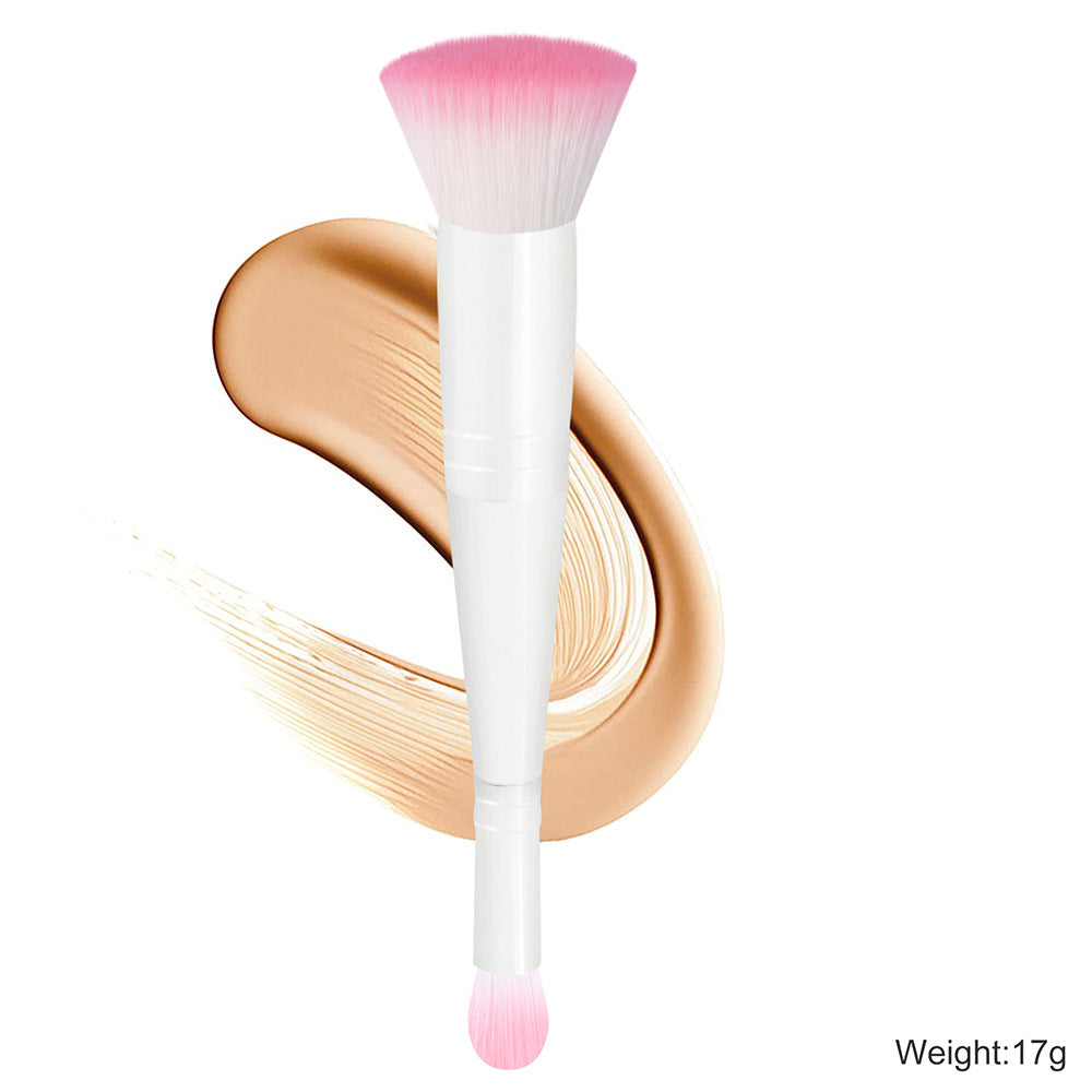 Two-in-one double-head makeup brush for foundation and concealer, single flat-head brush, cross-border beauty tools