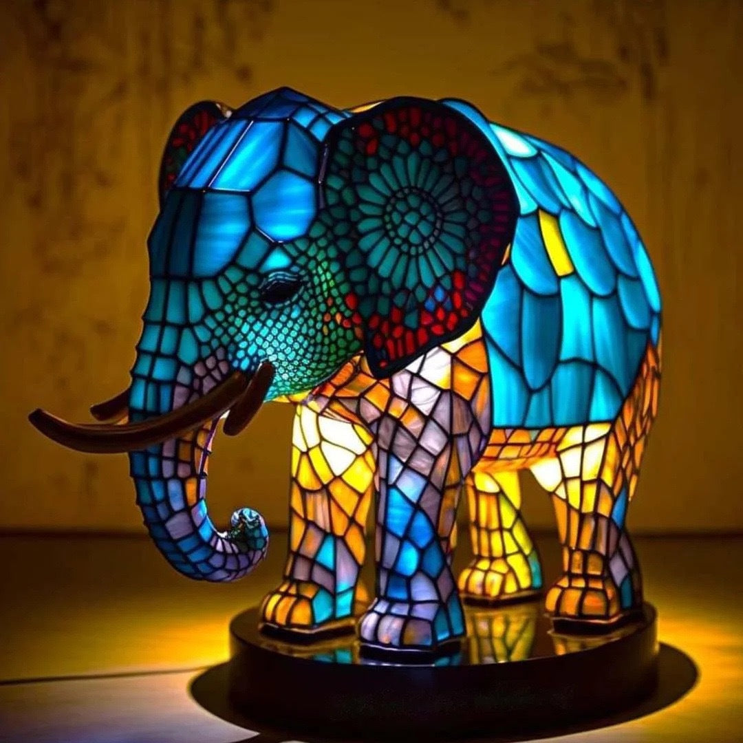 Cross-border magic fantasy color exotic animal lamp image sculpture color light design USB plug light switch ornaments