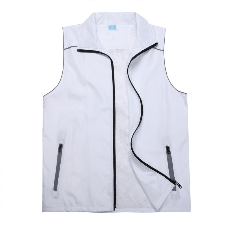 Men's and women's composite vest reflective double layer outdoor team building activity vest volunteer work clothes volunteer vest printed