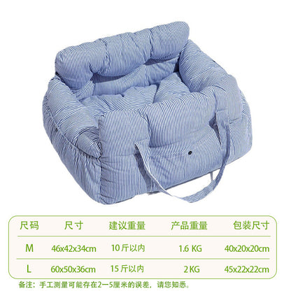 Cross-border car dog kennel pet safety seat multi-purpose outing small and medium-sized dog car portable portable cat bed dog kennel