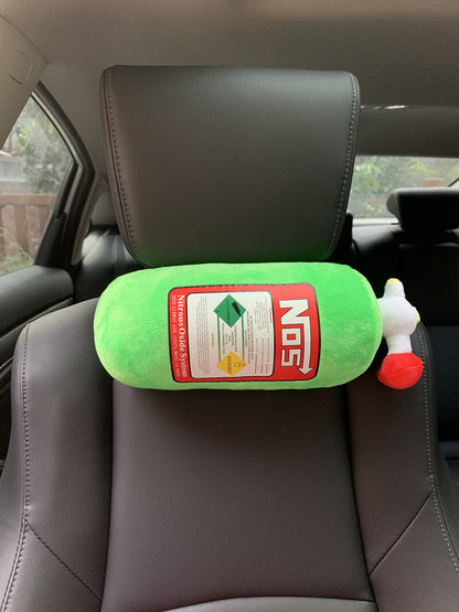 Cross-border hot selling NOS headrest car accessories headrest pillow waist cushion NOS nitrogen bottle modified pillow universal