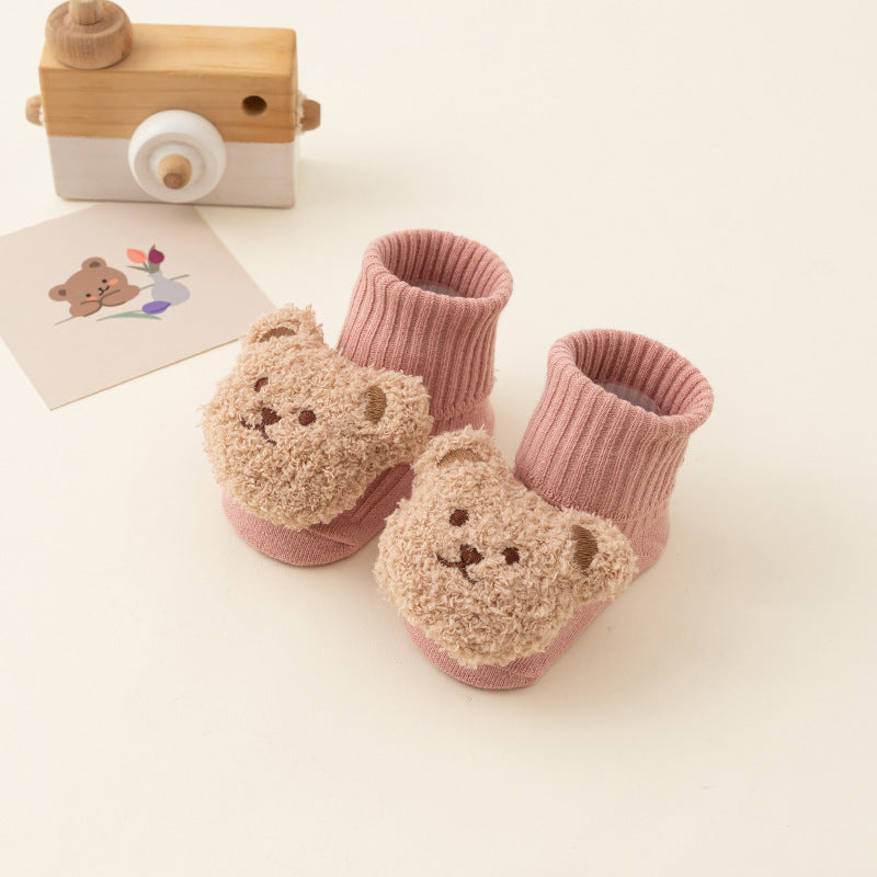 Newborn baby autumn and winter thick warm non-slip terry socks baby a class cotton toddler floor socks wholesale 2