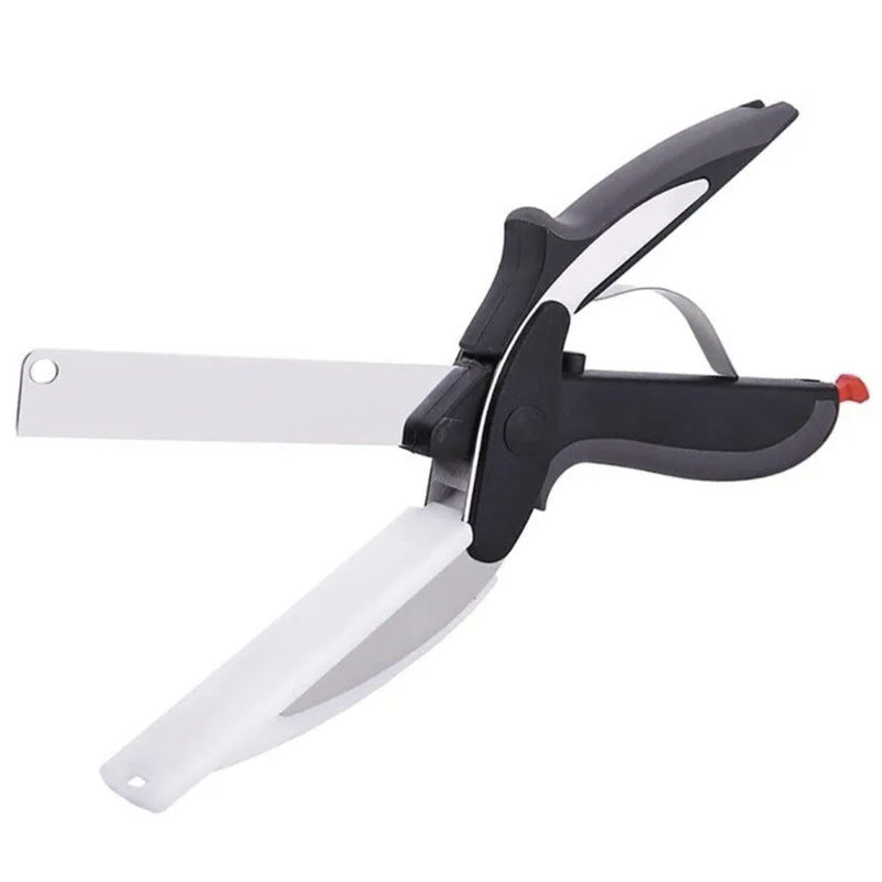 Food scissors vegetable scissors two in one smart vegetable cutter multifunctional kitchen scissors