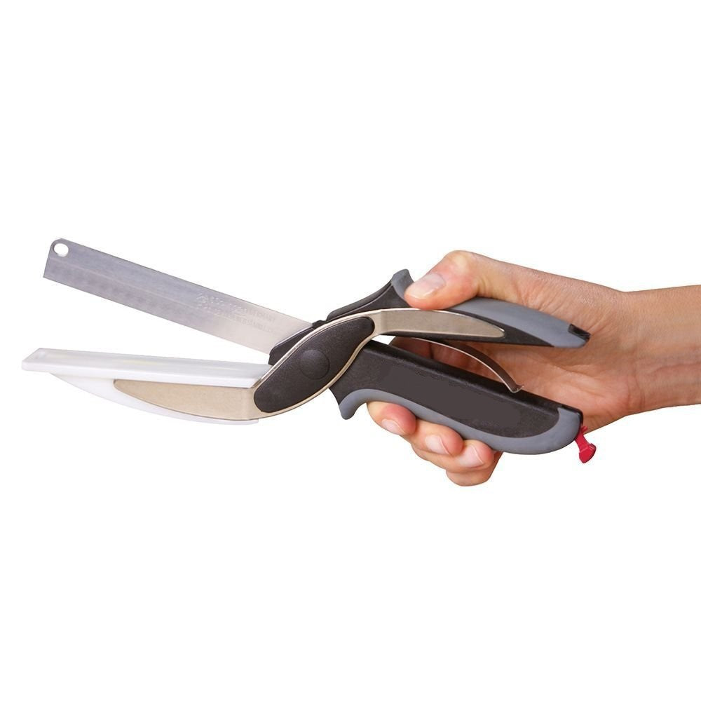 Food scissors vegetable scissors two in one smart vegetable cutter multifunctional kitchen scissors
