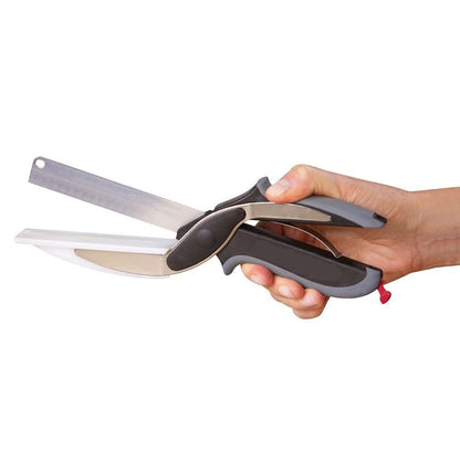 Food scissors vegetable scissors two in one smart vegetable cutter multifunctional kitchen scissors