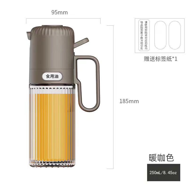 Yige portable press atomizing air fryer oil sprayer kitchen with label classification soy sauce vinegar seasoning bottle spot