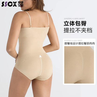 Seamless corset, tummy-lifting, buttocks-lifting, body-shaping, body-shaping, one-piece underwear, women's slimming clothes, enhanced version