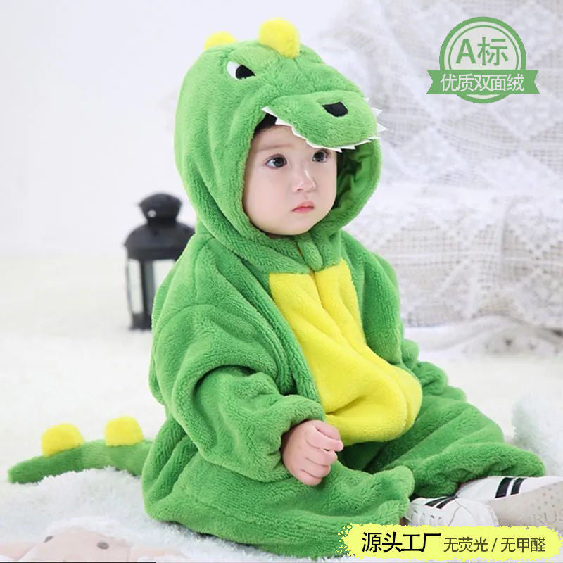 Baby jumpsuit spring and autumn baby clothes type a outer wear crawling clothes newborn baby jumpsuit shape animal children pajamas