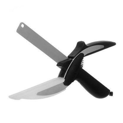 Food scissors vegetable scissors two in one smart vegetable cutter multifunctional kitchen scissors