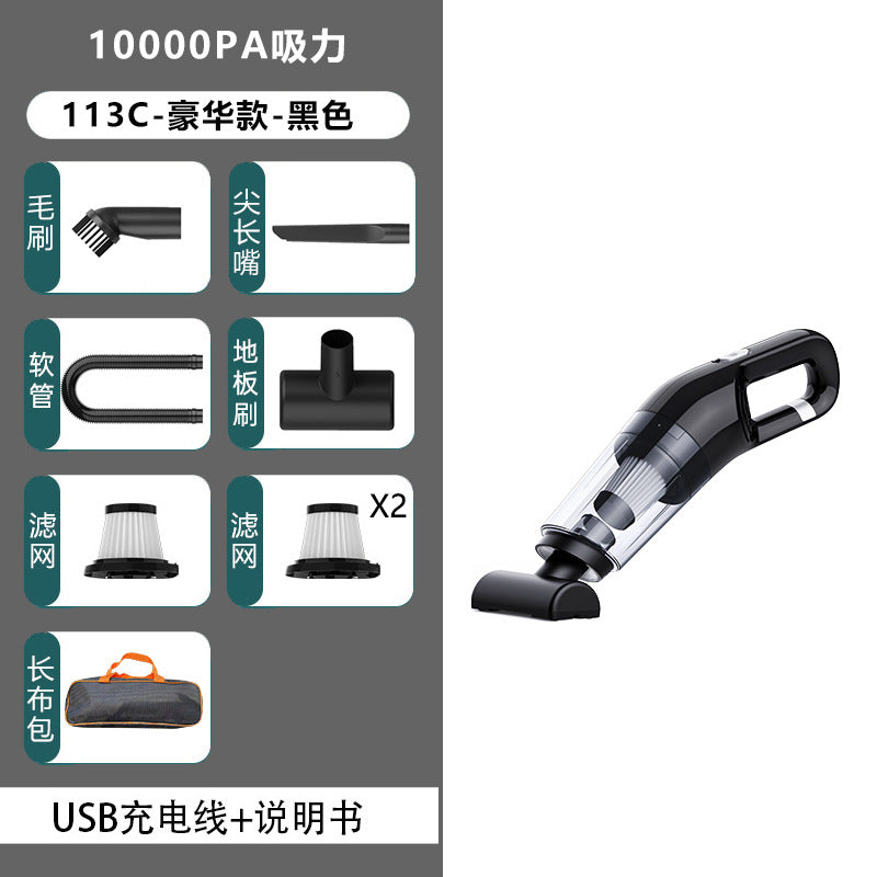 Car vacuum cleaner with wireless charging for car, small size, high power, strong handheld, large suction