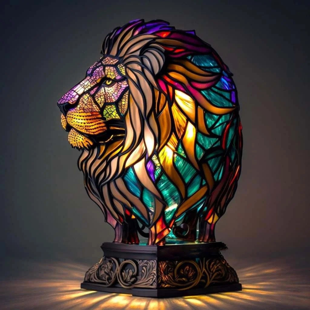 Cross-border magic fantasy color exotic animal lamp image sculpture color light design USB plug light switch ornaments