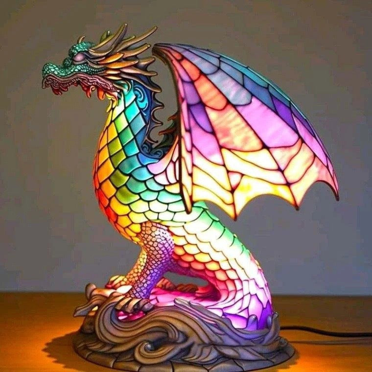 Cross-border magic fantasy color exotic animal lamp image sculpture color light design USB plug light switch ornaments