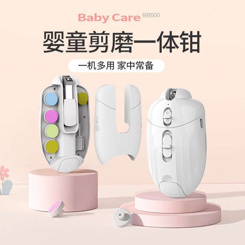 3rd generation baby nail clippers, nail sharpener, USB charging, nail care set with light, custom made