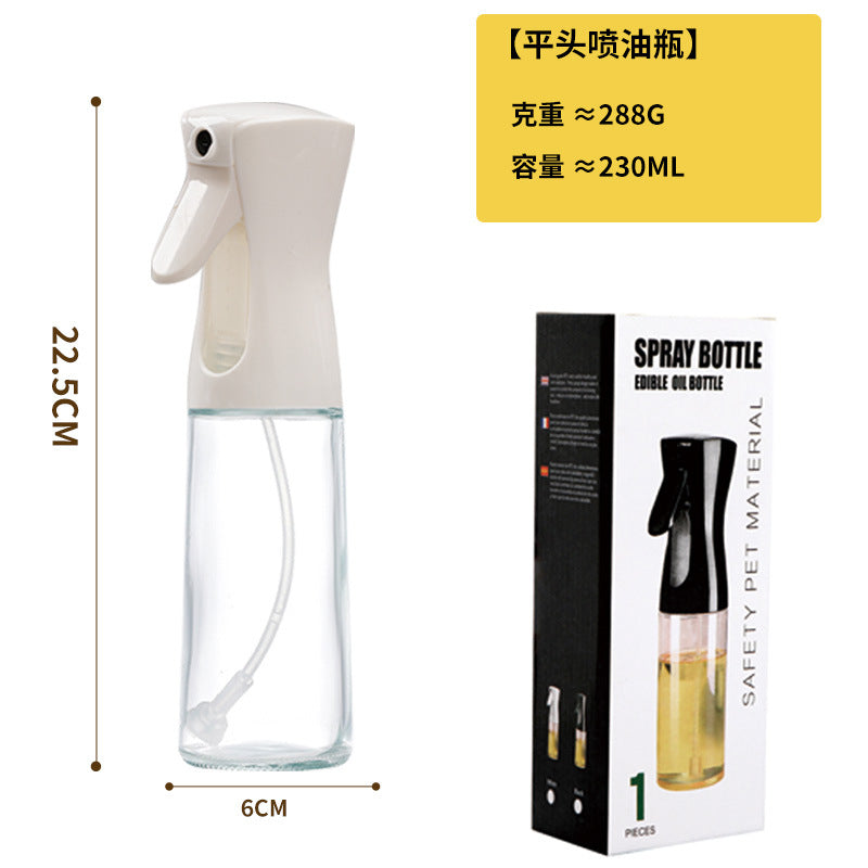 Glass oil sprayer household kitchen oil tank pot soy sauce vinegar seasoning bottle edible oil leak-proof oil pot atomizing oil spray bottle