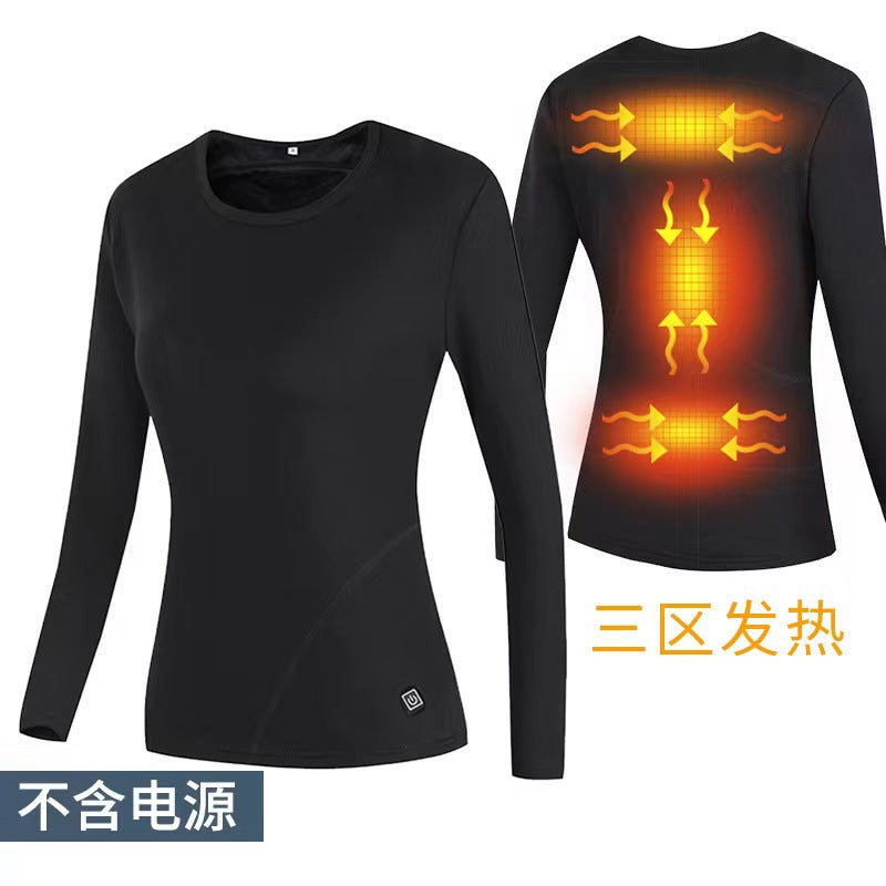 Smart heating and warming suit USB charging heating men's electric heating charging clothes women's full body winter thick cold protection