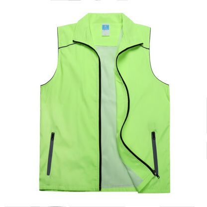 Men's and women's composite vest reflective double layer outdoor team building activity vest volunteer work clothes volunteer vest printed