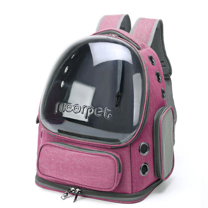 Cat bag pet bag portable backpack breathable space capsule viewing pet bag large space dog bag