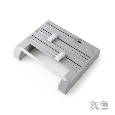 Multifunctional plastic wrap cutter wall-mounted kitchen paper towel rack sliding knife type tin foil dividing box storage rack