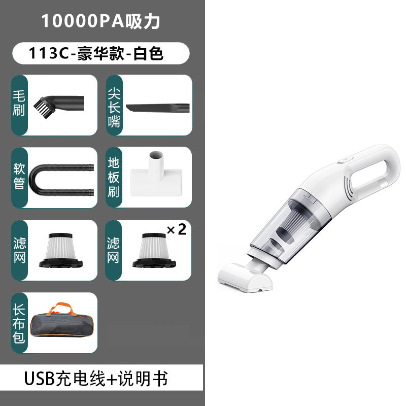 Car vacuum cleaner with wireless charging for car, small size, high power, strong handheld, large suction