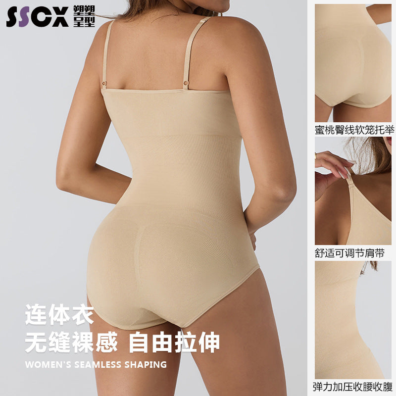 Seamless corset, tummy-lifting, buttocks-lifting, body-shaping, body-shaping, one-piece underwear, women's slimming clothes, enhanced version