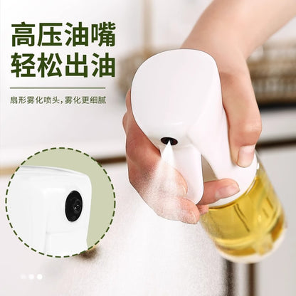 Glass oil sprayer household kitchen oil tank pot soy sauce vinegar seasoning bottle edible oil leak-proof oil pot atomizing oil spray bottle