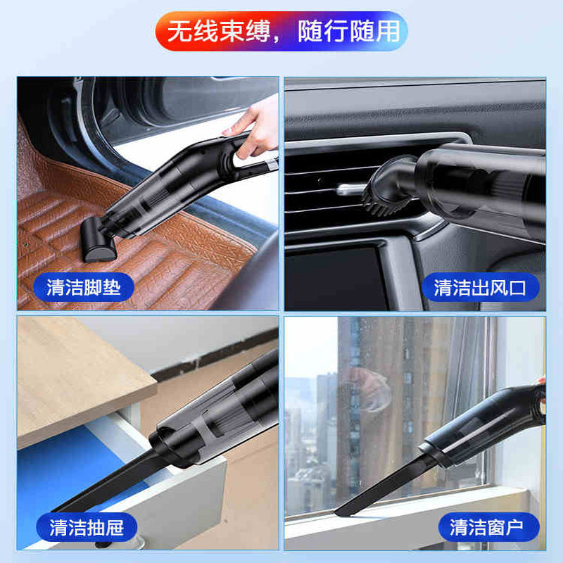 Car vacuum cleaner with wireless charging for car, small size, high power, strong handheld, large suction