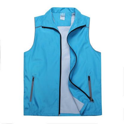 Men's and women's composite vest reflective double layer outdoor team building activity vest volunteer work clothes volunteer vest printed