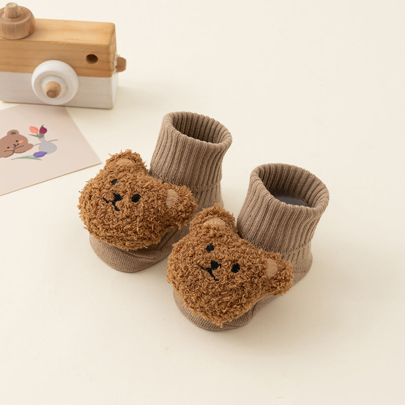 Newborn baby autumn and winter thick warm non-slip terry socks baby a class cotton toddler floor socks wholesale 2