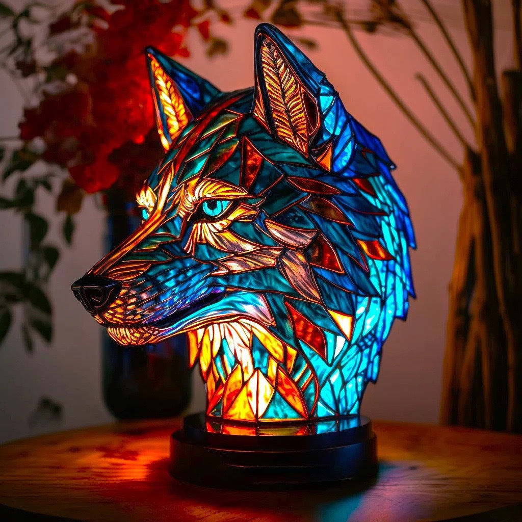 Cross-border magic fantasy color exotic animal lamp image sculpture color light design USB plug light switch ornaments