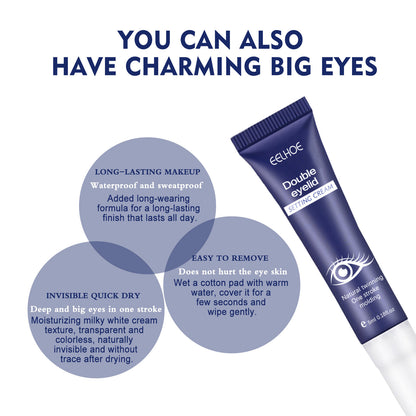 EELHOE double eyelid shaping cream invisible, long-lasting, firming, waterproof, natural and quick-drying big eye beauty cream