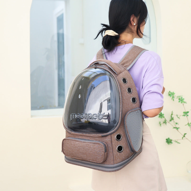 Cat bag pet bag portable backpack breathable space capsule viewing pet bag large space dog bag