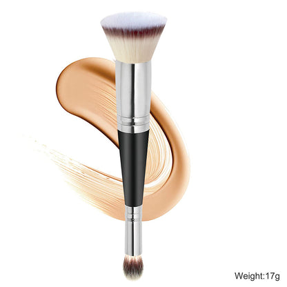 Two-in-one double-head makeup brush for foundation and concealer, single flat-head brush, cross-border beauty tools