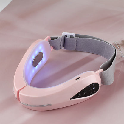 Cross-border EMS color light face slimming instrument V-face lifting vibration massage micro-current beauty instrument facial massager