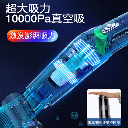 Car vacuum cleaner with wireless charging for car, small size, high power, strong handheld, large suction